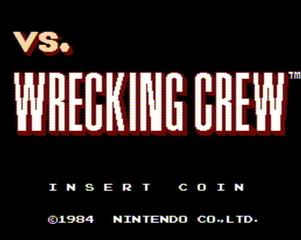 VS Wrecking Crew titlescreen